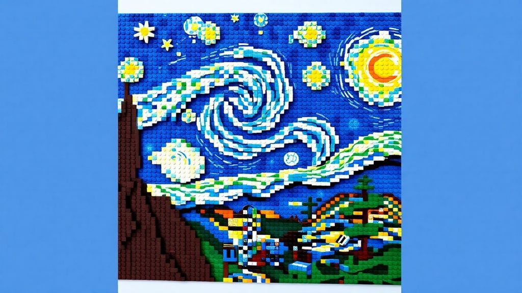 乐高梵高《星月夜》史低特惠！立体浮雕还原传世笔触
